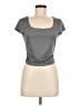 Shein Gray Short Sleeve T-Shirt Size 6 - photo 1