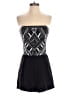 Parker 100% Polyester Argyle Black Romper Size S - photo 1