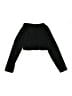 Justice 100% Polyester Black Cardigan Size 7 - photo 2