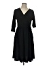 Unbranded Solid Black Casual Dress Size L - photo 1