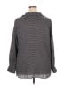 M Magaschoni 100% Rayon Polka Dots Black Long Sleeve Blouse Size 3X - photo 2