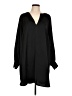 H&M 100% Polyester Solid Black Casual Dress Size L - photo 1