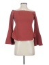 Leith Burgundy Long Sleeve Blouse Size S - photo 1