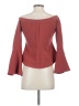 Leith Burgundy Long Sleeve Blouse Size S - photo 2