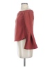 Leith Burgundy Long Sleeve Blouse Size S - photo 5
