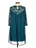 Luxology 100% Polyester Teal Casual Dress Size 4 - photo 2