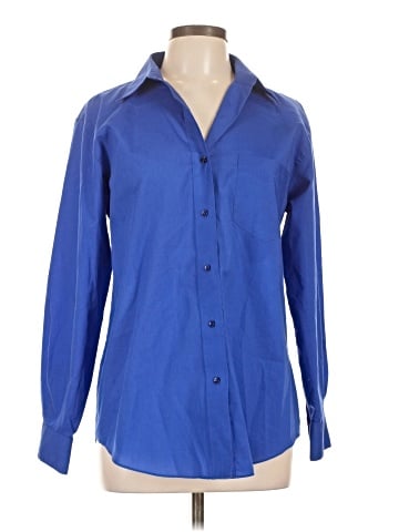 Foxcroft Long Sleeve Button-Down Shirt (view 1)