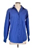 Foxcroft Blue Long Sleeve Button-Down Shirt Size 10 - photo 1