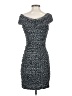 Aqua Polka Dots Gray Cocktail Dress Size S - photo 2