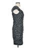 Aqua Polka Dots Gray Cocktail Dress Size S - photo 4