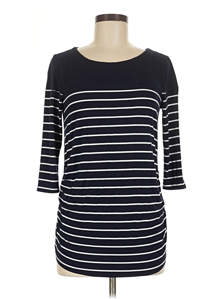 Pre-owned Laila Jayde 3/4 Sleeve T-shirt In Blue