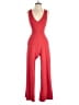 Express Solid Red Jumpsuit Size XS - photo 1
