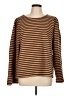 Unbranded 100% Cotton Stripes Brown Pullover Sweater Size L (estimated) - photo 1