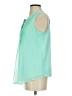 Charter Club 100% Polyester Teal Sleeveless Blouse Size S - photo 5