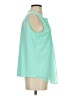Charter Club 100% Polyester Teal Sleeveless Blouse Size S - photo 4