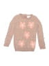 Little Lass Floral Tan Pullover Sweater Size 3T - photo 1