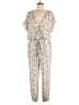 Dress Forum 100% Rayon Paisley Ivory Jumpsuit Size M - photo 1