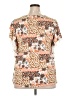 Above and Beyond Brown Short Sleeve Blouse Size 2X - photo 2