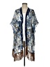 Chico's 100% Rayon Blue Kimono Size Sm - Med - photo 1