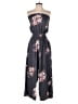 Olivaceous Floral Gray Jumpsuit Size S - photo 1