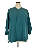 Assorted Brands 100% Polyester Teal 3/4 Sleeve Blouse Size XXL - photo 1