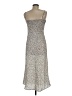 Audrey 3+1 100% Polyester Animal Print Silver Casual Dress Size M - photo 2