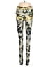 Teeki Print Yellow Green Active Pants Size XS - photo 1