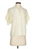 Stuart Lang 100% Polyester Ivory Short Sleeve Blouse Size 4 - photo 1