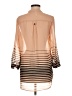 Truth NYC Stripes Tan Long Sleeve Blouse Size M - photo 2