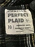 Justice Plaid Black Long Sleeve Button-Down Shirt Size 10 - photo 3