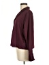 Old Navy 100% Polyester Burgundy Long Sleeve Blouse Size M - photo 5