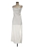 H&M 100% Polyester Silver Ivory Cocktail Dress Size M - photo 1