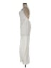 H&M 100% Polyester Silver Ivory Cocktail Dress Size M - photo 5