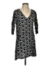 Assorted Brands 100% Rayon Graphic Black Casual Dress Size S - photo 1