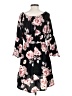 Xhilaration 100% Polyester Floral Black Casual Dress Size S - photo 2
