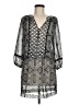 Cache 100% Polyester Paisley Gray Cocktail Dress Size M - photo 1