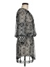Cache 100% Polyester Paisley Gray Cocktail Dress Size M - photo 4
