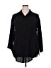 Target 100% Polyester Black 3/4 Sleeve Blouse Size XXL - photo 1