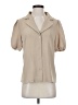 Shein 100% Polyester Tan Short Sleeve Blouse Size 2 - photo 1