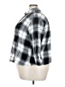 Old Navy Plaid Black 3/4 Sleeve Button-Down Shirt Size 3X - photo 5