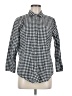 Amazon Essentials 100% Cotton Checkered-gingham Black Long Sleeve Button-Down Shirt Size M - photo 1