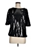 WD.NY 100% Polyester Black 3/4 Sleeve Top Size M - photo 1
