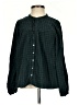 Madewell Argyle Green Long Sleeve Blouse Size XS - photo 1