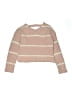 Assorted Brands 100% Polyester Stripes Pink Pullover Sweater Size 10 - 12 - photo 1