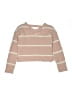 Assorted Brands 100% Polyester Stripes Pink Pullover Sweater Size 10 - 12 - photo 2