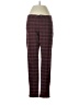 Max&Co. Plaid Burgundy Casual Pants Size 4 - photo 1