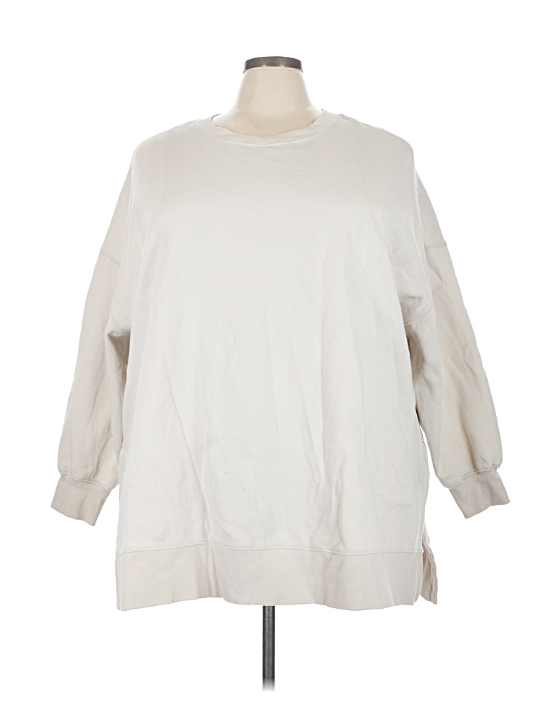 Pre-owned Old Navy Sweatshirt In White