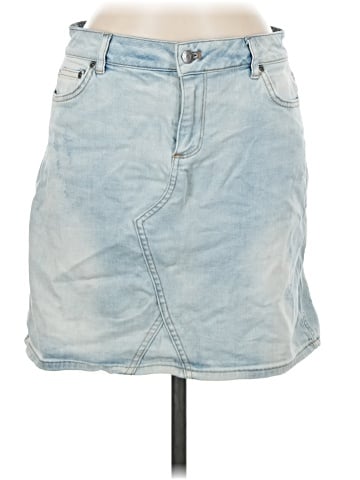 Garnet Hill Denim Skirt (view 1)