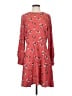 Ann Taylor LOFT 100% Polyester Red Casual Dress Size 4 - photo 1