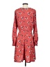 Ann Taylor LOFT 100% Polyester Red Casual Dress Size 4 - photo 2